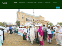 Tablet Screenshot of paoms.org.pk